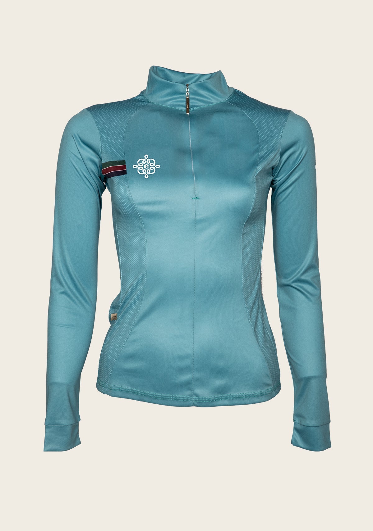 Espoir Lumiere Eternal Collection Teal Quarter Zip Sun Shirt