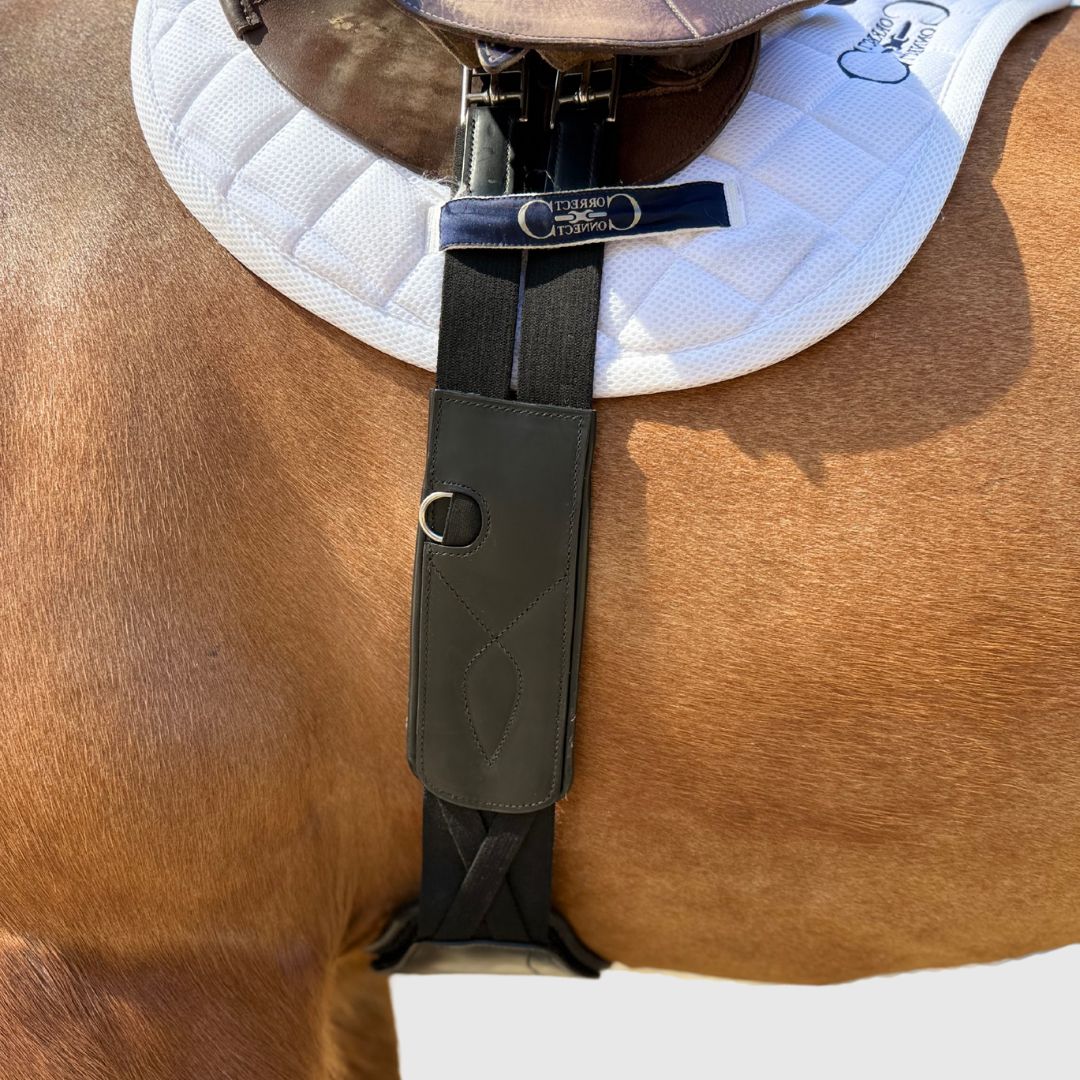 Removable Leather Pads for Pressure Relief Comfort Long Girth