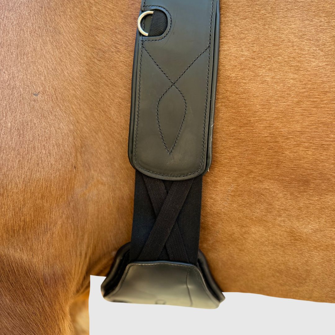 Removable Leather Pads for Pressure Relief Comfort Long Girth