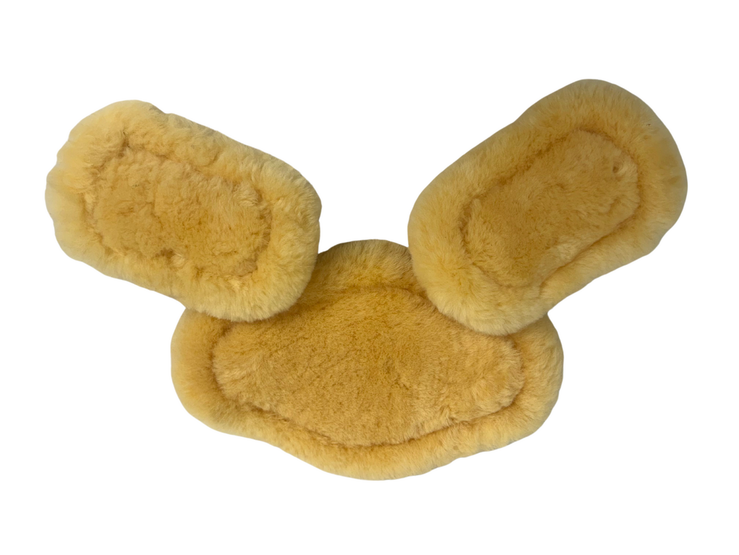 Removable Genuine Sheepskin Pads for Short Comfort Girth