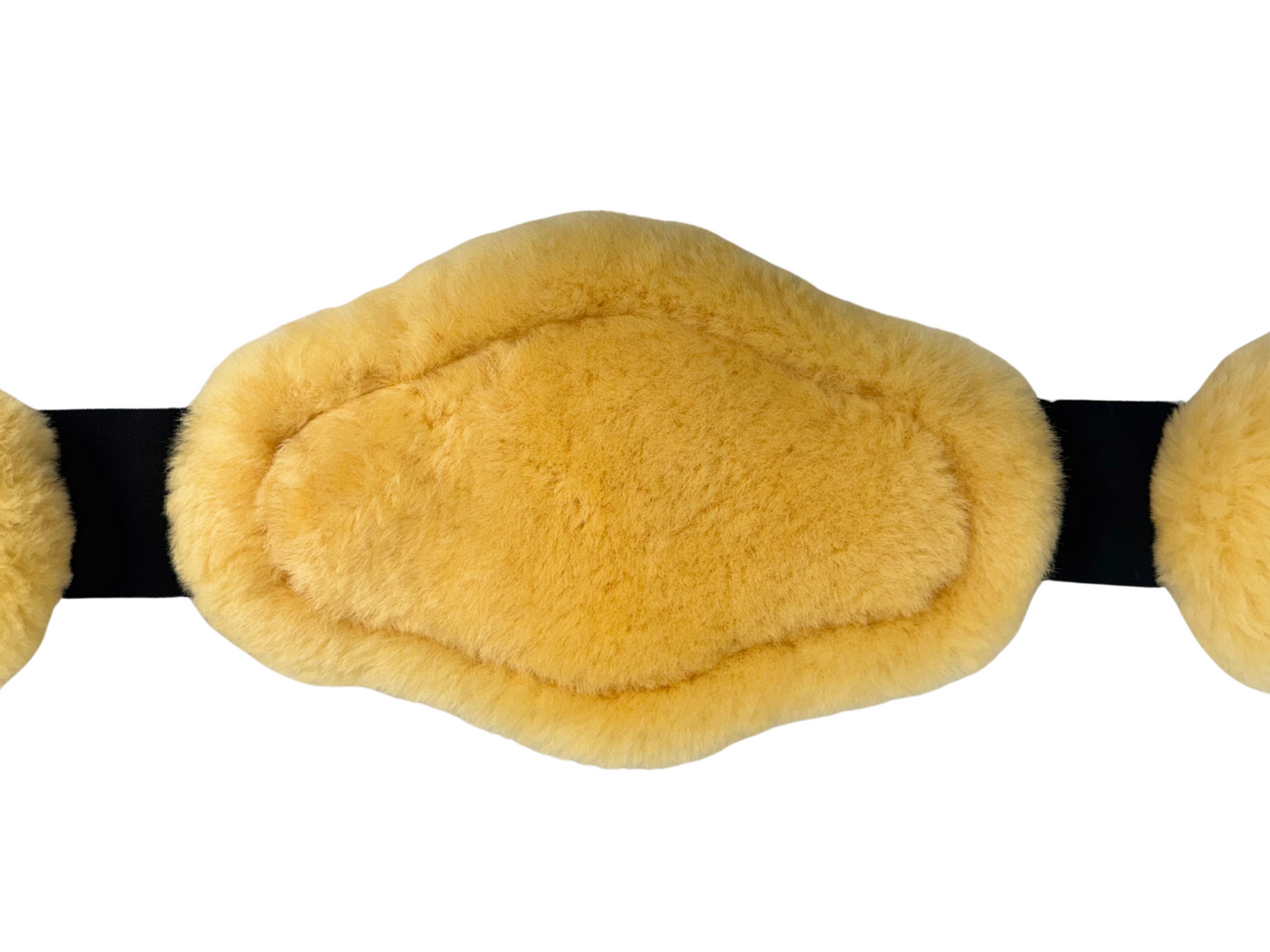 Removable Genuine Sheepskin Pads for Short Comfort Girth