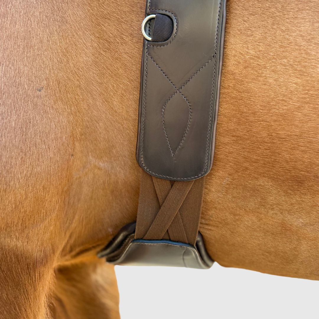 Removable Leather Pads for Pressure Relief Comfort Long Girth