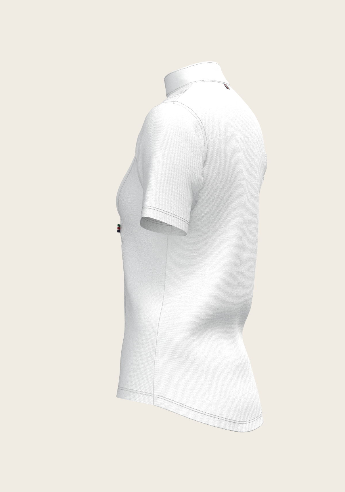 Short Pleated Short Sleeve Show Shirt