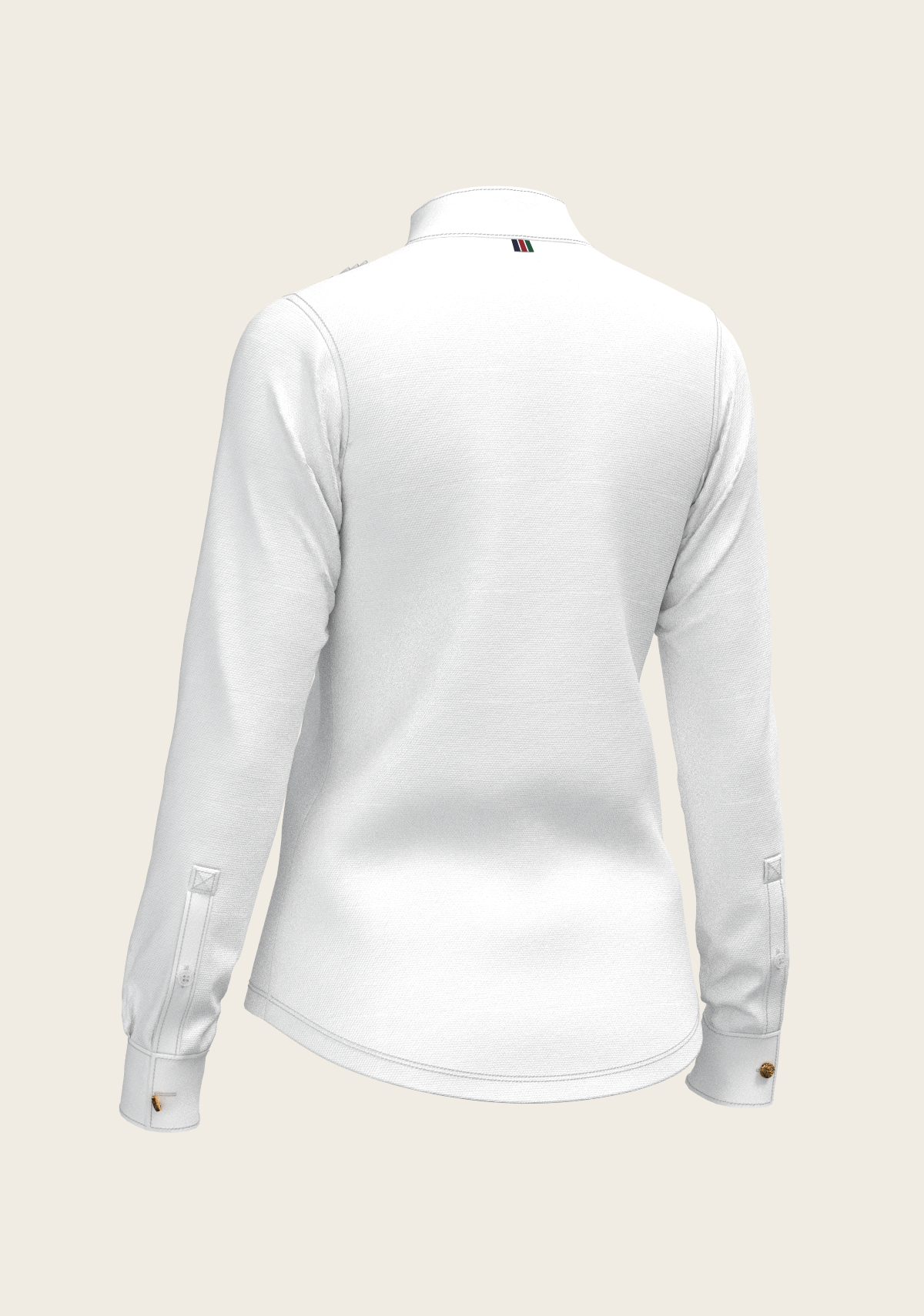 Short Pleated Long Sleeve Show Shirt