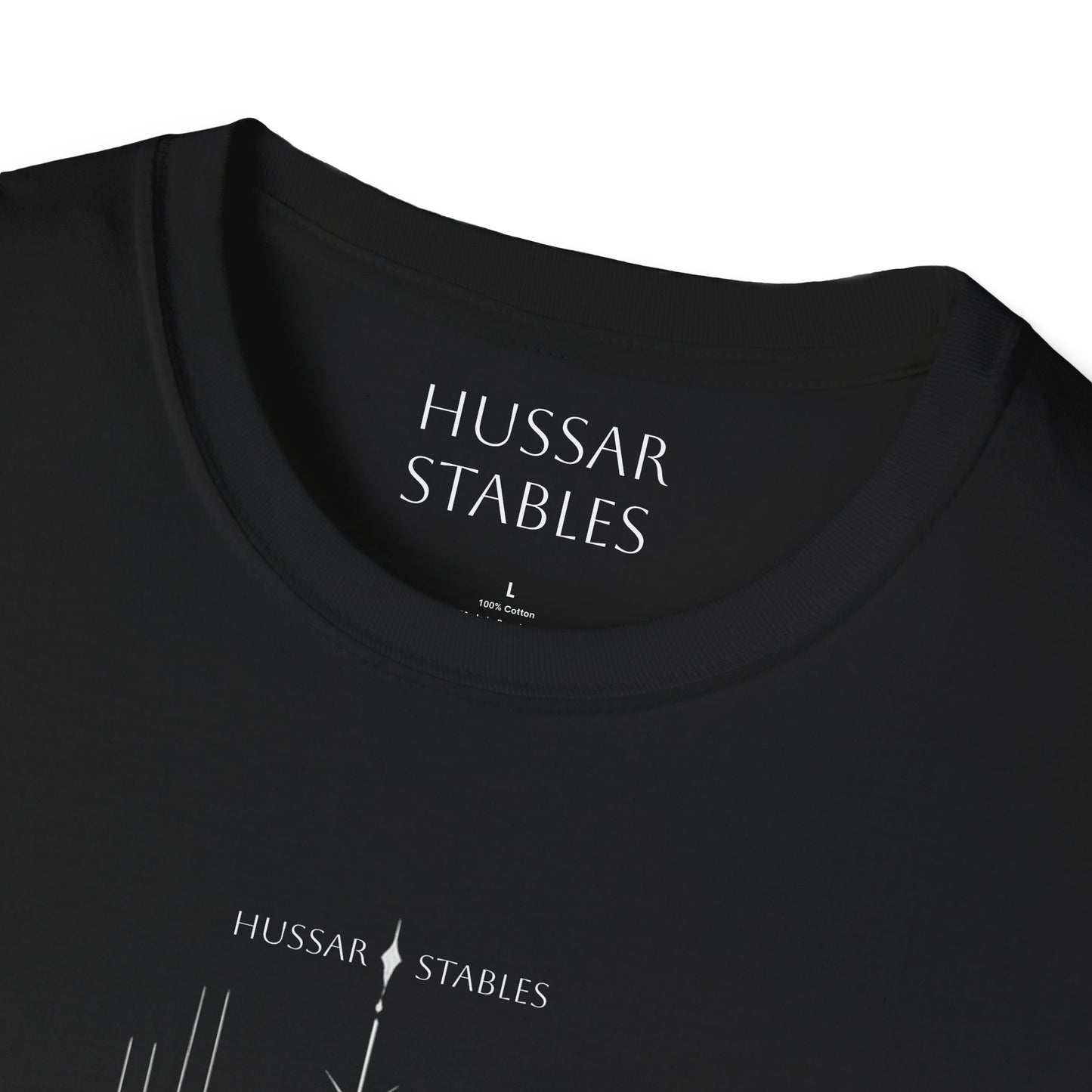 Horse Sketch T-Shirt — 'No Fear I Choose' Minimalist Graphic Tee