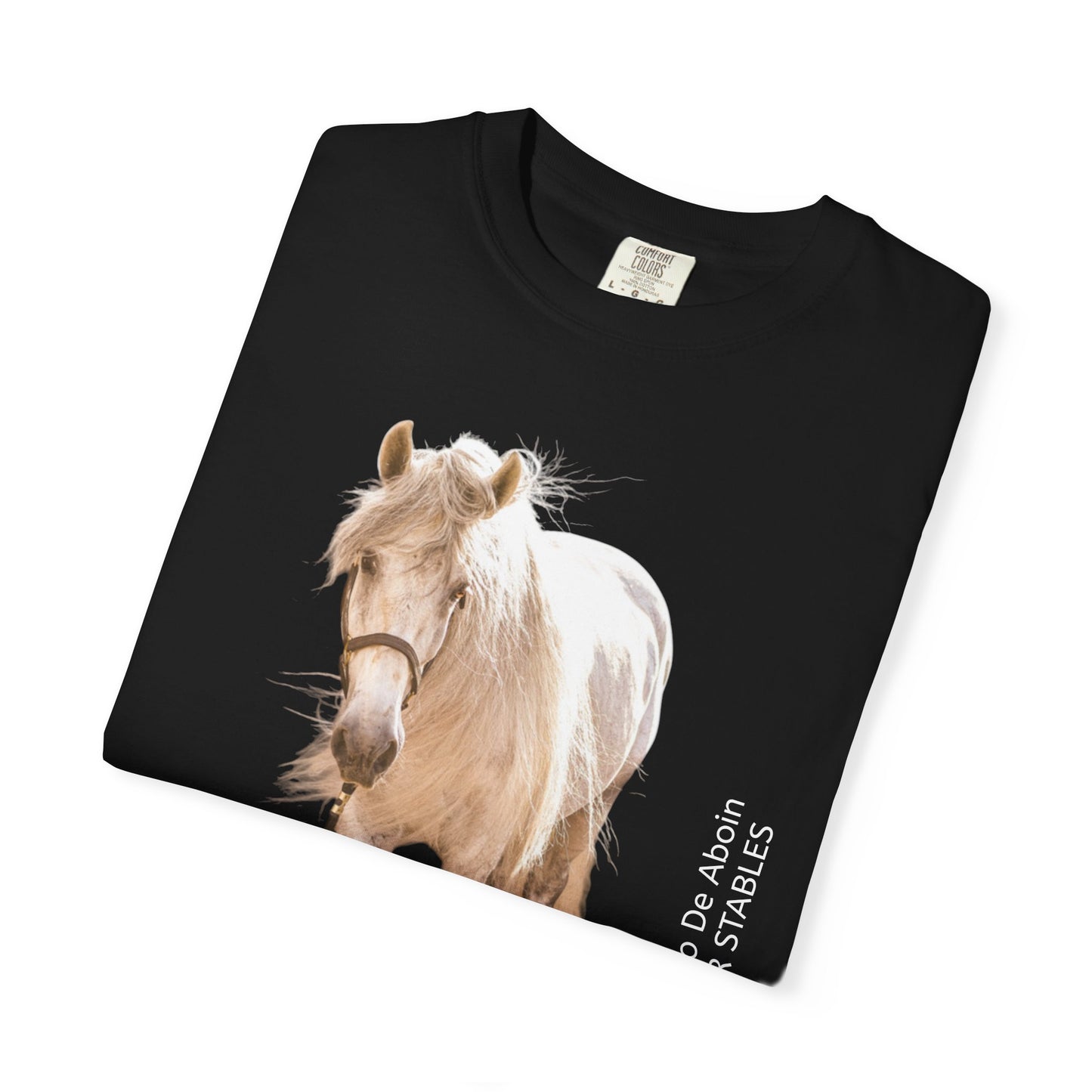 Garment-Dyed Horse Graphic T-Shirt - Casual Animal Lover Tee