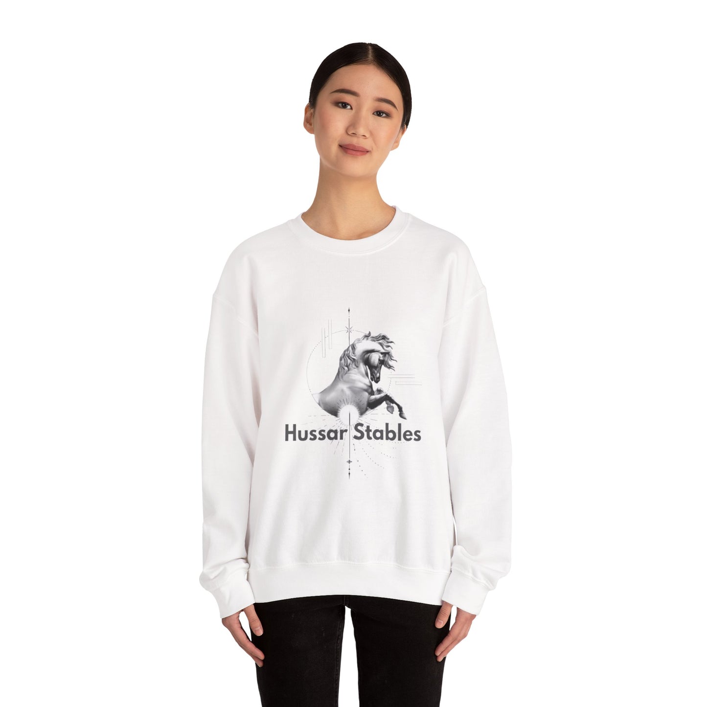 Hussar Stables Horse Graphic Sweatshirt